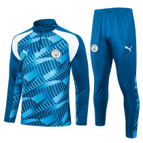 23-24 Man City High Quality Half Pull Tracksuit