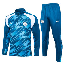 23-24 Man City High Quality Half Pull Tracksuit