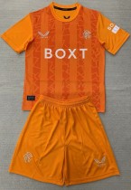 24-25 Rangers Orange Goalkeeper Kids Soccer Jersey