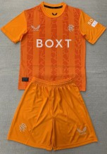 24-25 Rangers Orange Goalkeeper Kids Soccer Jersey