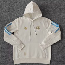 2024 Argentina White Fleece Hoodie