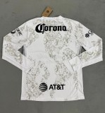 24-25 Club America White Goalkeeper Long sleeves Fans Soccer Jersey