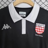 24-25 Monaco Black 100th Anniversary Fans Soccer Jersey