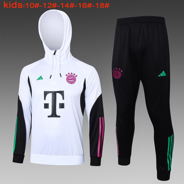 23-24 Bayern High Quality Kids Hoodie Jacket Tracksuit