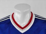 1986 Man Utd Third Blue Long sleeves Retro Soccer Jersey