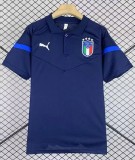 24-25 Italy Royal Blue Polo Short Sleeve