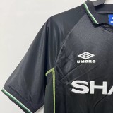 1998/1999 Man Utd Away Black Retro Soccer Jersey