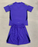 24-25 Scotland Purple GoalKeeper Kids Soccer Jersey