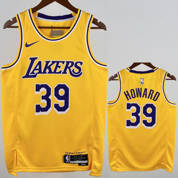 22-23 LAKERS HOWARD #39 Yellow Top Quality Hot Pressing NBA Jersey