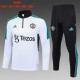 23-24 Man Utd High Quality Kids Half Pull Tracksuit