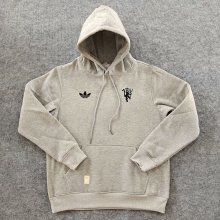2024 Man Utd Gray Fleece Hoodie