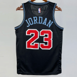 2019 BULLS JORDAN #23 Black City Edition Top Quality Hot Pressing NBA Retro Jersey