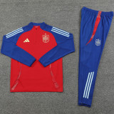 24-25 Spain High Quality Half Pull Tracksuit