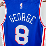 24-25 76ERS GEORGE #8 Blue Top Quality Hot Pressing NBA Jersey
