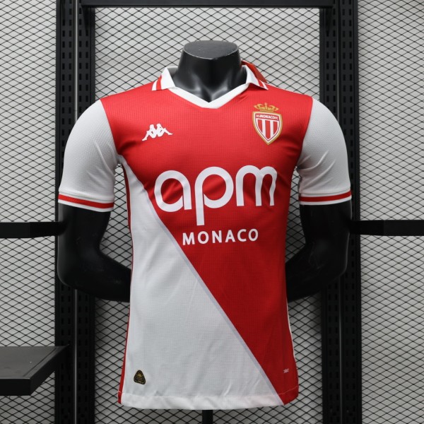 24-25 Monaco Home Player Version Soccer Jersey