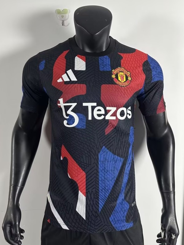 24-25 Man Utd Red Blue Player Version Training shirts