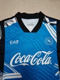 24-25 Napoli Blue Black Training Shirts