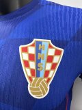 2024 Croatia European Cup Away Player Version Soccer Jersey