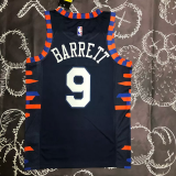 KNICKS BARRETT #9 Black Top Quality Hot Pressing NBA Jersey