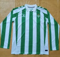 24-25 Real Betis Home Long sleeves Fans Soccer Jersey