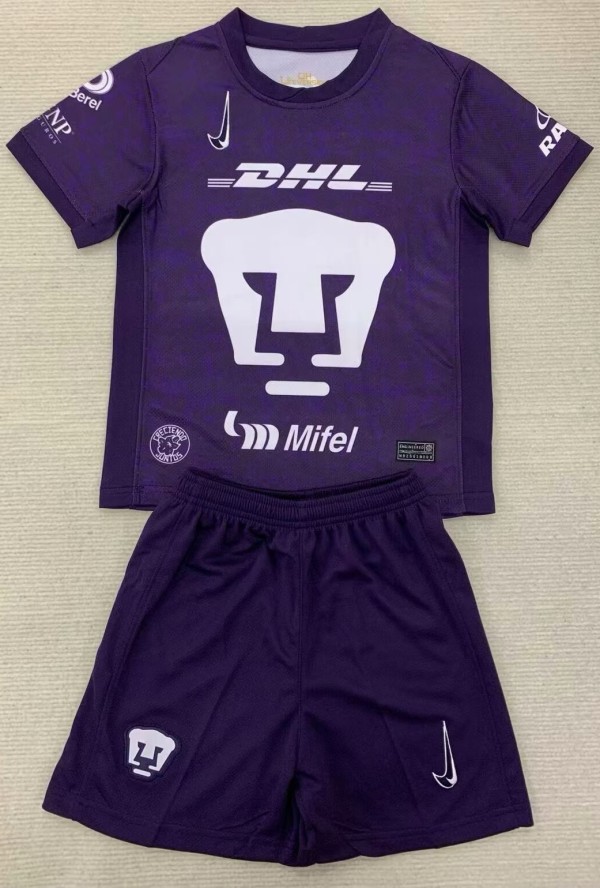 24-25 Pumas UNAM Third Kids Soccer Jersey