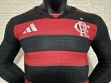 24-25 Flamengo Home Long Sleeve Player Version Soccer Jersey