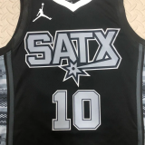 22-23 SA Spurs DEROZAN #10 Black Top Quality Hot Pressing NBA Jersey (Trapeze Edition)