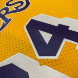1997 LAKERS O’NEAL #34 Yellow Retro Top Quality Hot Pressing NBA Jersey