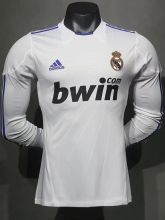 2010-2011 RMA Home Player Version Long Sleeve Retro Soccer Jersey 长袖球员