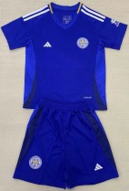 24-25 Leicester City Home Kids Soccer Jersey
