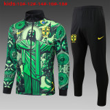 24-25 Brazil High Quality Kids Jacket Tracksuit
