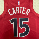 22-23 Raptors CARTER #15 Red Top Quality Hot Pressing NBA Jersey