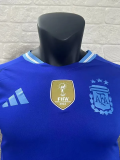 2024 Argentina Away Long sleeves Player Version Soccer Jersey
