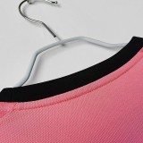 2015-2016 JUV Away Pink Retro Long Sleeve Soccer Jersey