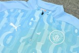 24-25 Man City High Quality Half Pull Tracksuit