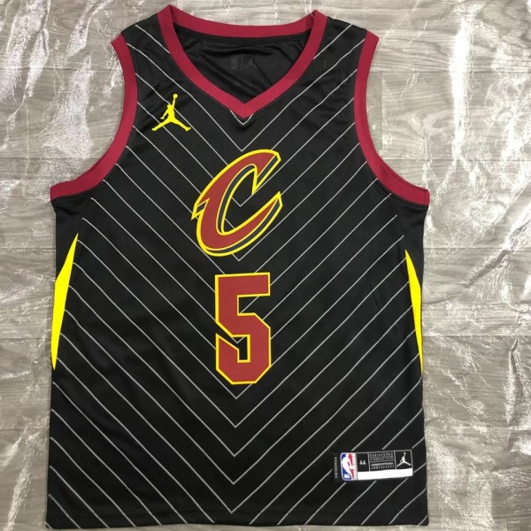 CLEVELAND SMITH JR. # 5 Black Top Quality Hot Pressing NBA Jersey