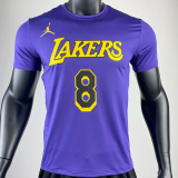 2023 LAKERS BRYANT #8 Purple Quick drying T-shirt (Trapeze Edition) 飞人版