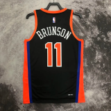 22-23 KNICKS BRUNSON #11 Black City Edition Top Quality Hot Pressing NBA Jersey