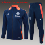 24-25 Man Utd High Quality Kids Jacket Tracksuit