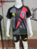 24-25 Italy GoalKeeper Kids Soccer Jersey