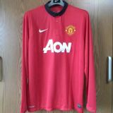 2013-2014 Man Utd Home Retro Long Soccer Jersey