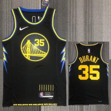21-22 Warriors DURANT #35 Black City Edition Top Quality Hot Pressing NBA Jersey