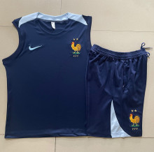 24-25 France High quality Tank Top And Shorts Suit