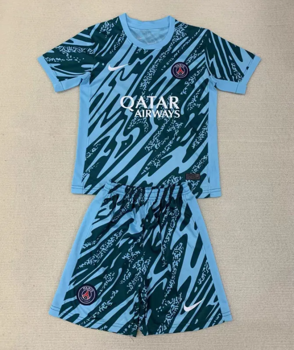 24-25 PSG Grey GoalKeeper Kids Soccer Jersey
