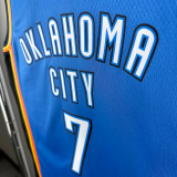 22-23 OKC Thunder HOLMGREN #7 Blue City Edition Top Quality Hot Pressing NBA Jersey