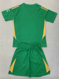 24-25 Man Utd Green GoalKeeper Kids Soccer Jersey