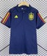24-25 Spain Royal Blue Polo Short Sleeve
