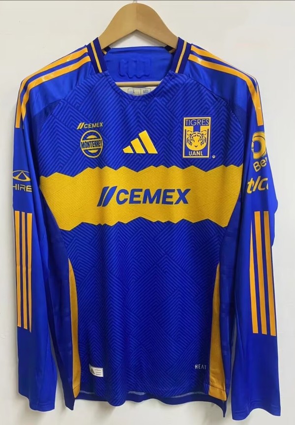 24-25 Tigres UANL Away Long sleeves Player Version Soccer Jersey