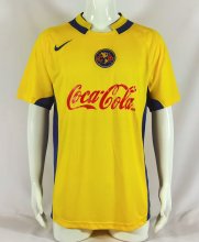 2004-2005 Club America Home Yellow Retro Soccer Jersey