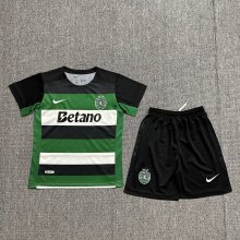 24-25 Sporting Lisbon Home Kids Soccer Jersey